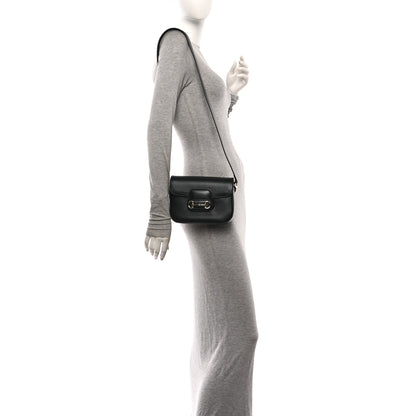 Gucci Arabella Calfskin Horsebit 1955 Small Shoulder Bag  Black 2 of 11