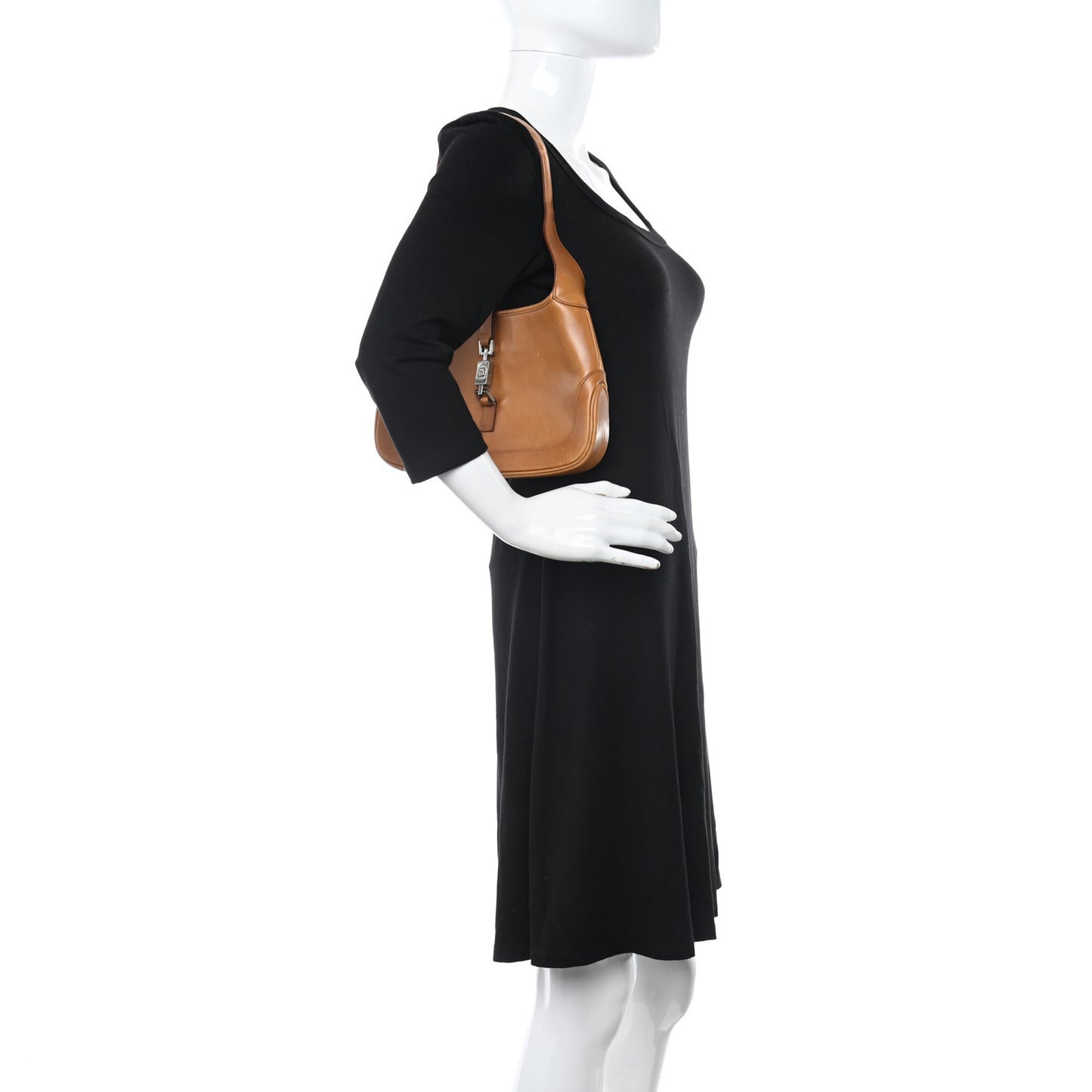 Calfskin Small Jackie O Hobo Brown
