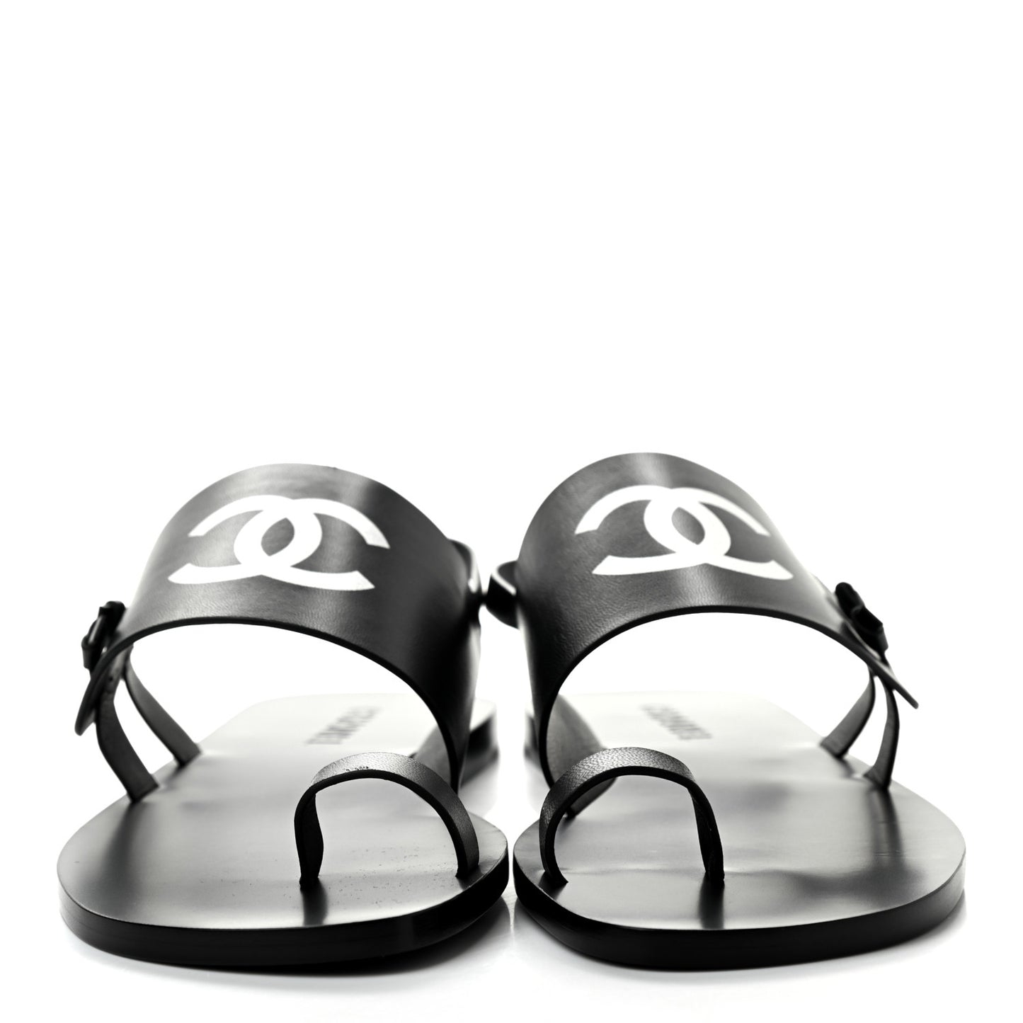 Goatskin CC Sandals 40.5 Black