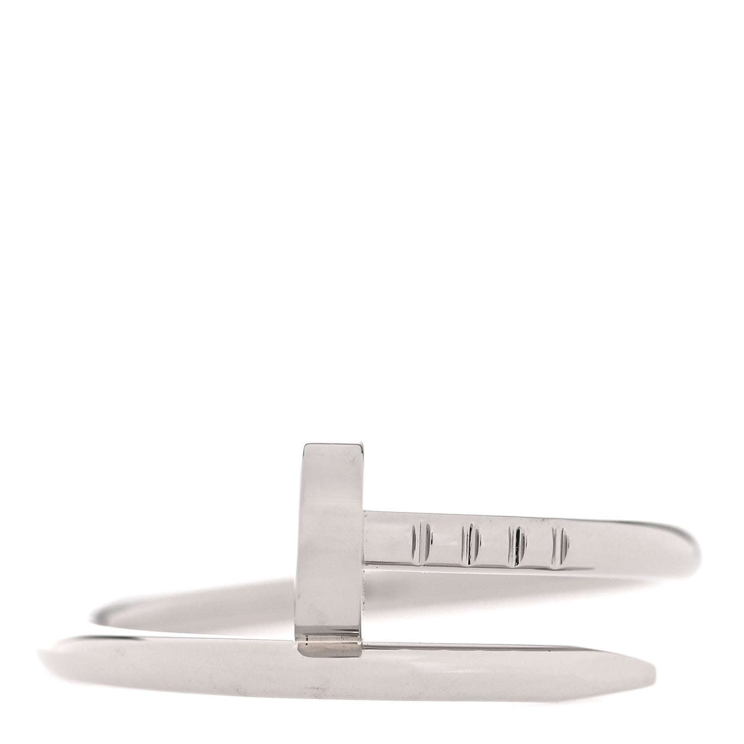 Cartier 18K White Gold Small Juste Un Clou Ring 51 5.75 1 of 5