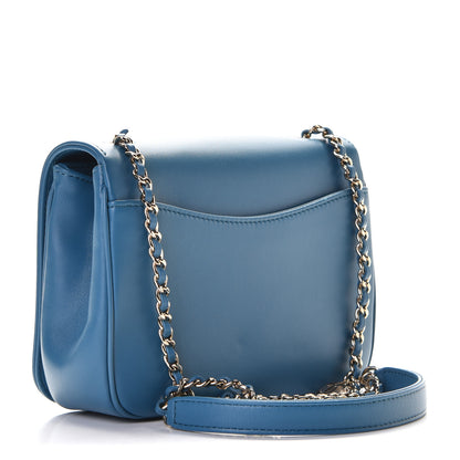 Chanel Lambskin CC Mania Flap Bag Turquoise 2 of 5