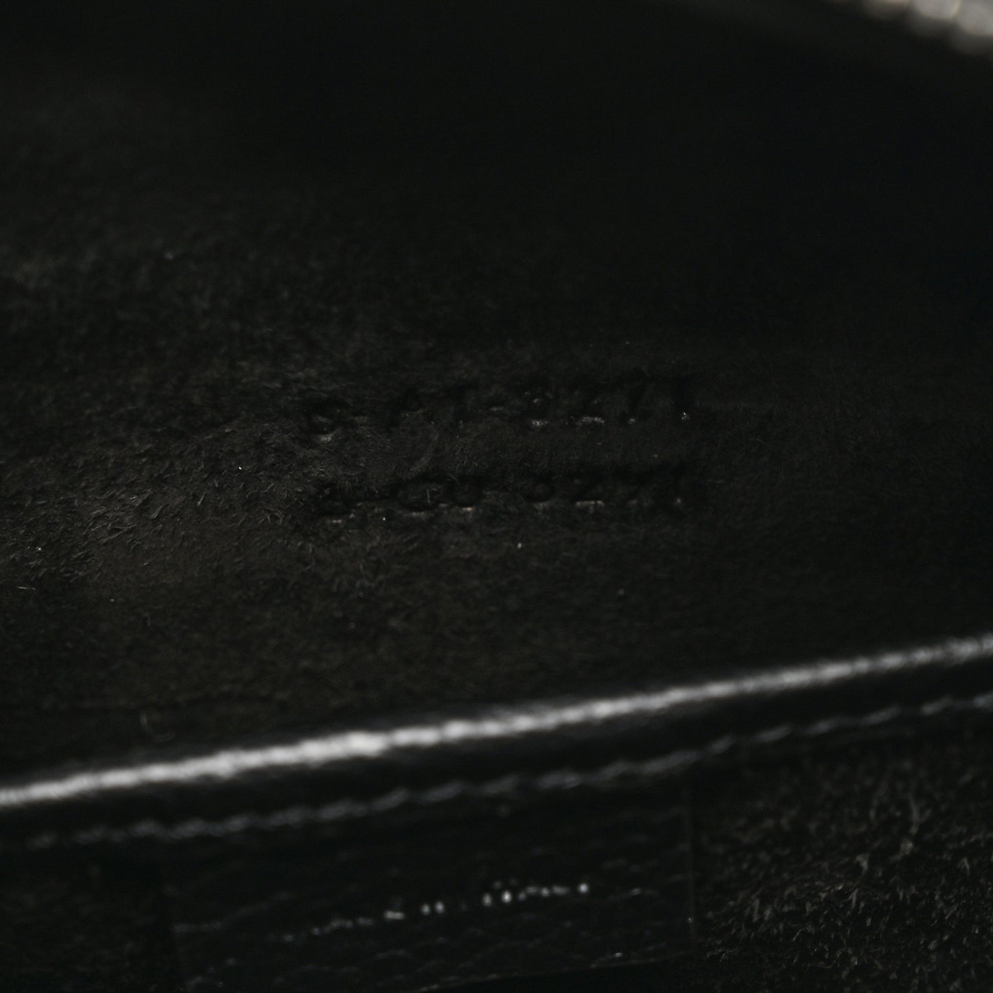 Drummed Calfskin Nano Luggage Black
