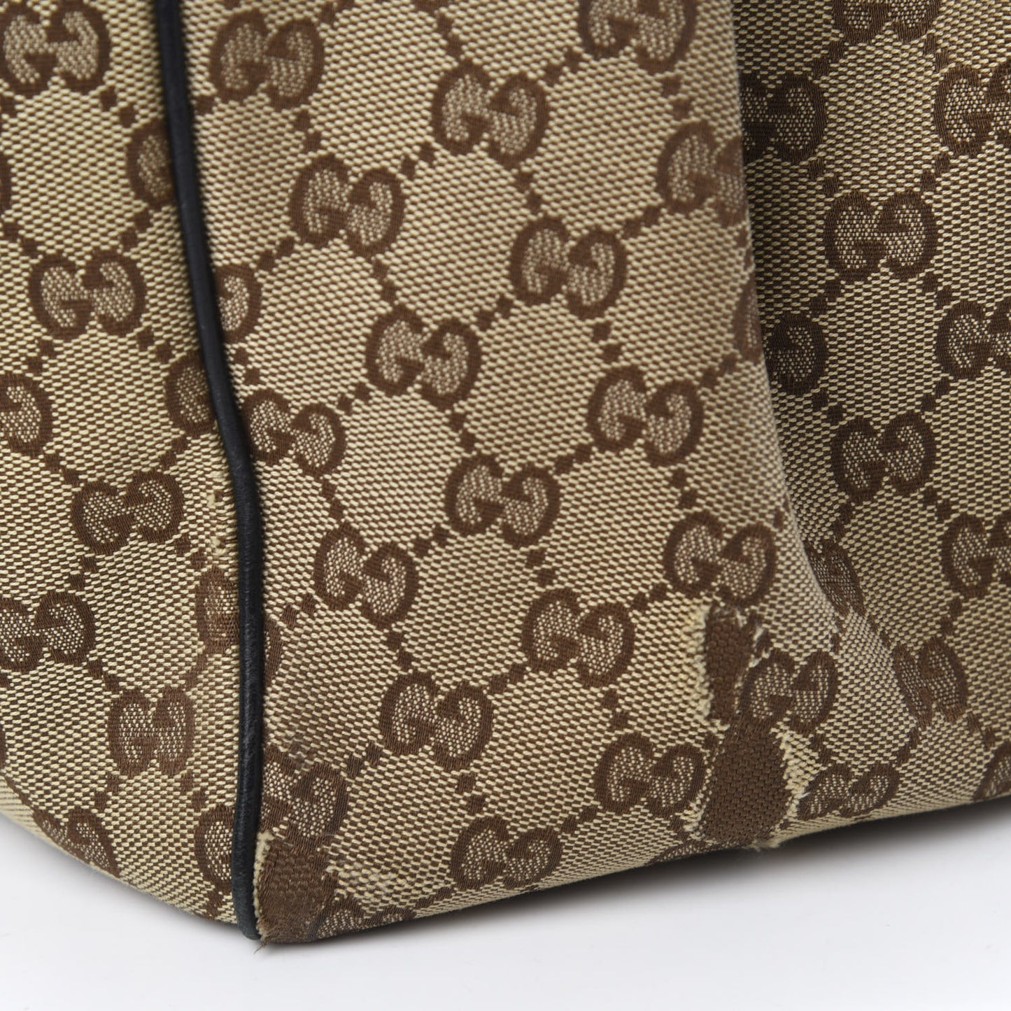 Monogram Medium Sukey Tote Beige Ebony Black