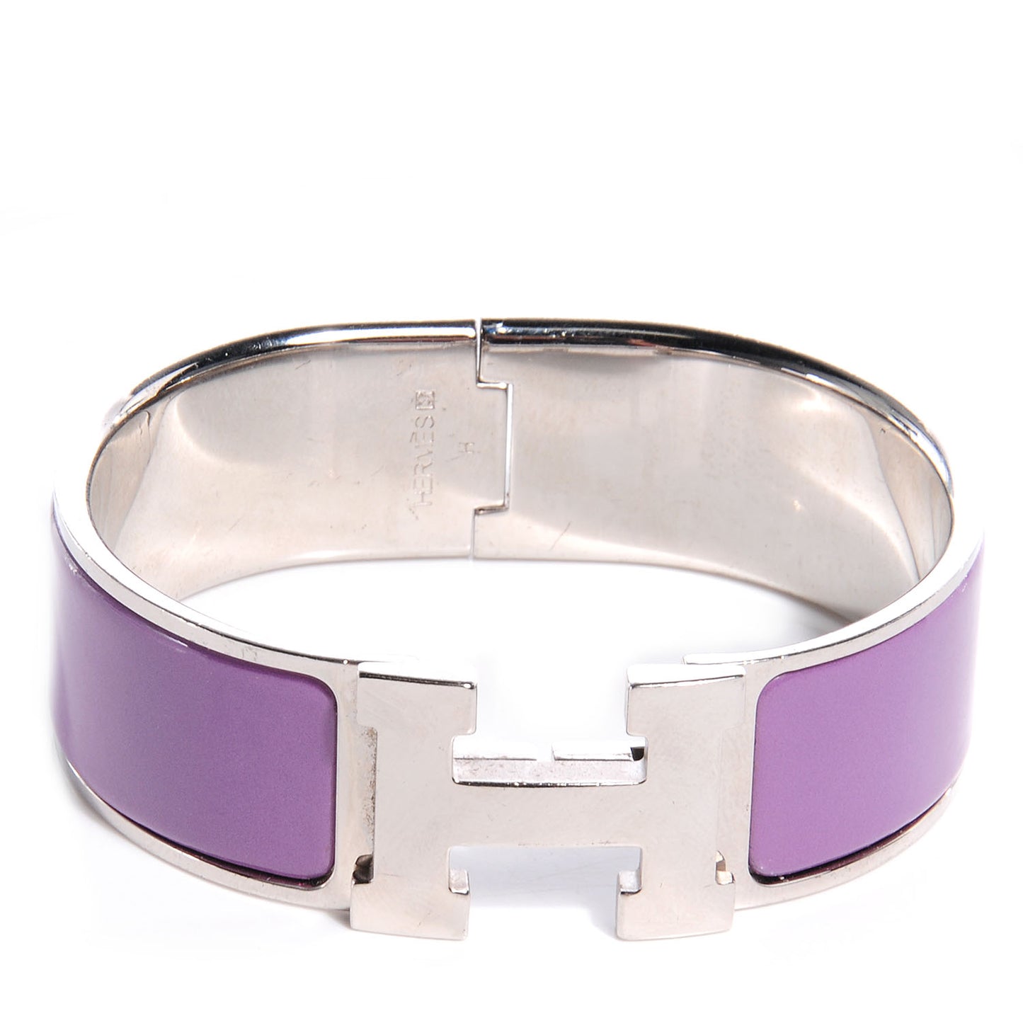 Enamel Wide Clic Clac H Bracelet PM Mauve