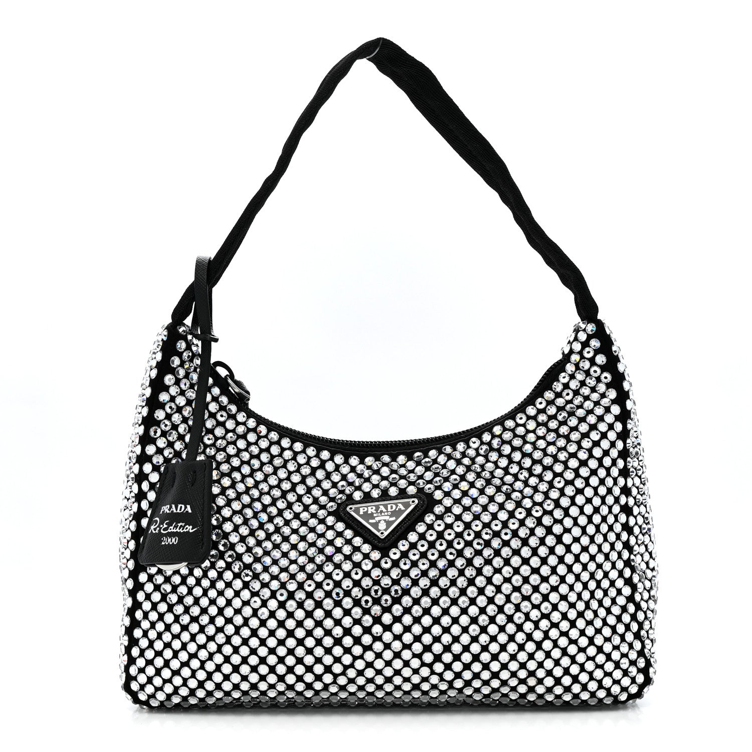 Prada Satin Crystal Mini Re-Edition 2000 Bag Cristal 1 of 11