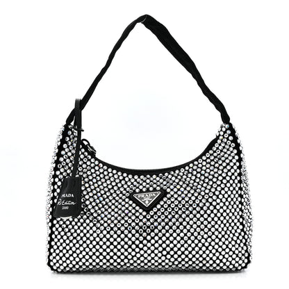 Prada Satin Crystal Mini Re-Edition 2000 Bag Cristal 1 of 11