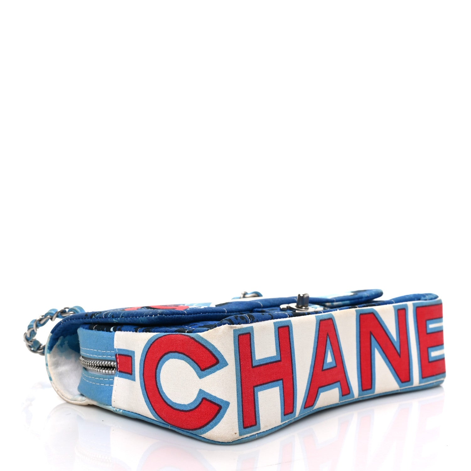 Chanel Canvas Square Quilted Surf Flap Multicolor 4 of 8