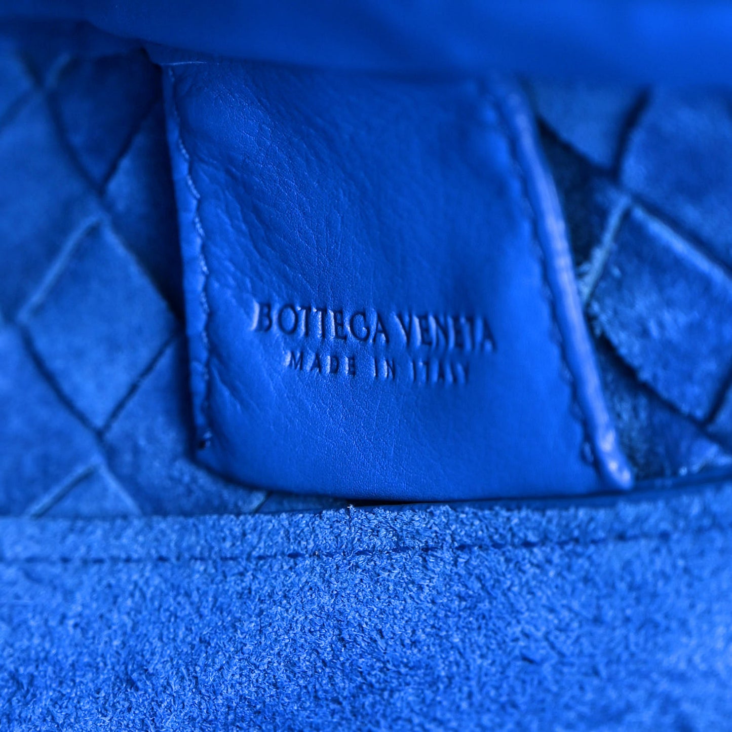 Nappa Intrecciato Medium Briefcase Blue