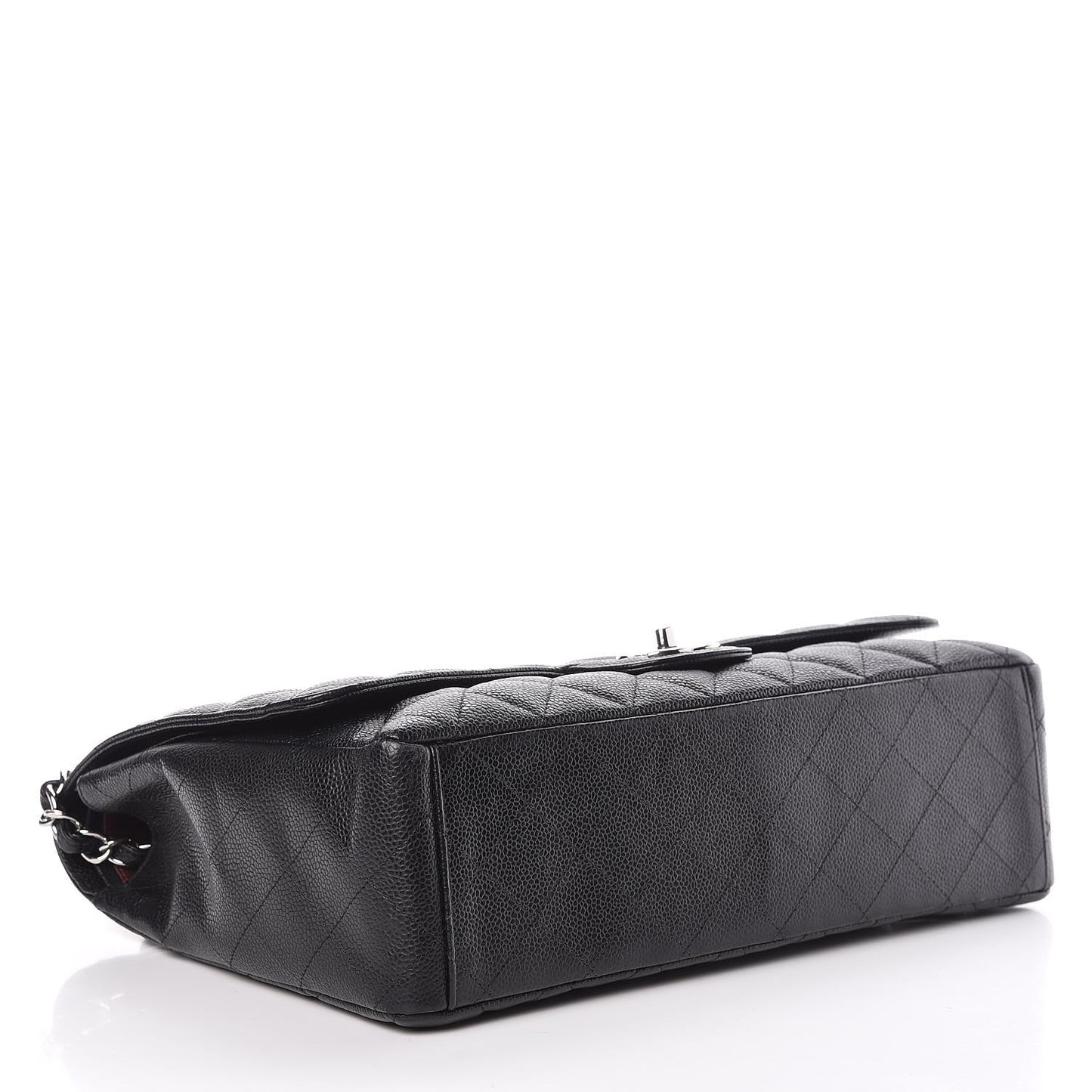 Caviar Quilted Maxi Double Flap Black