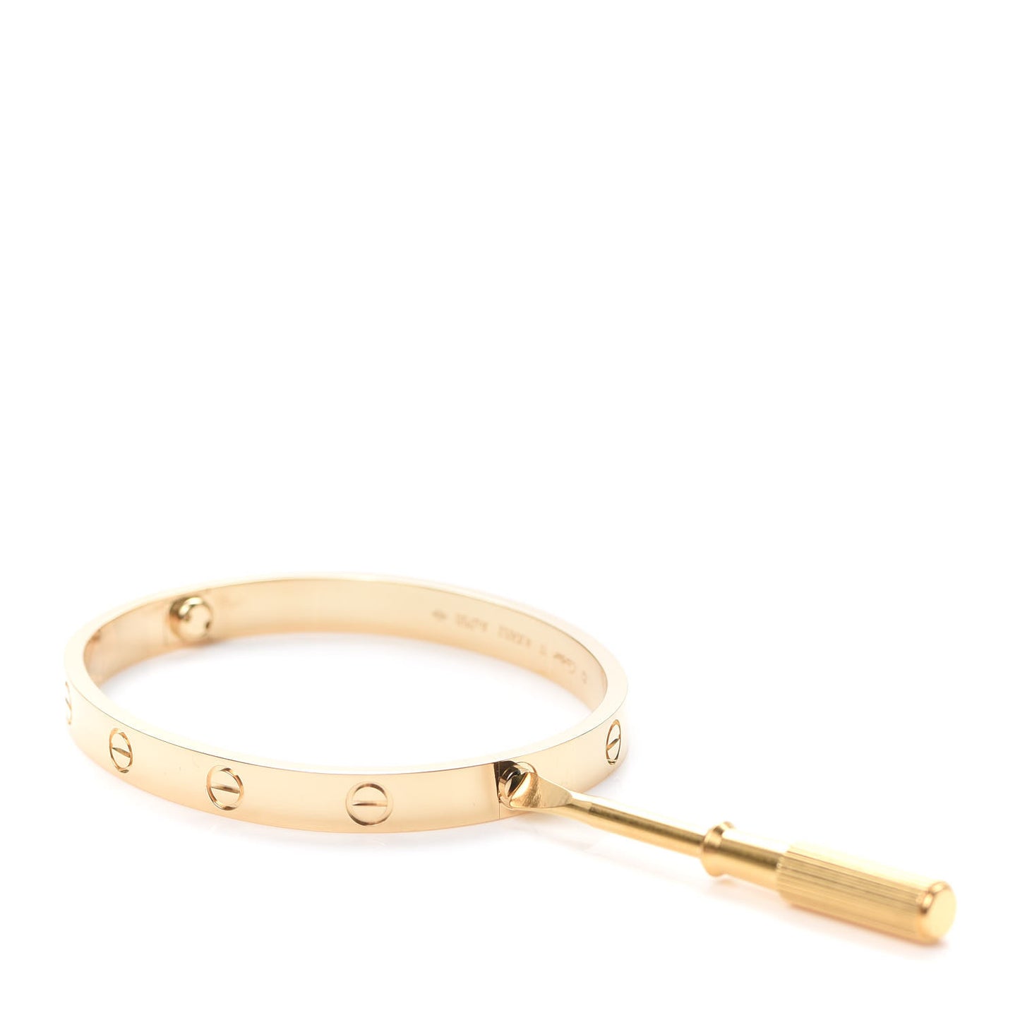 18K Yellow Gold LOVE Bracelet 17