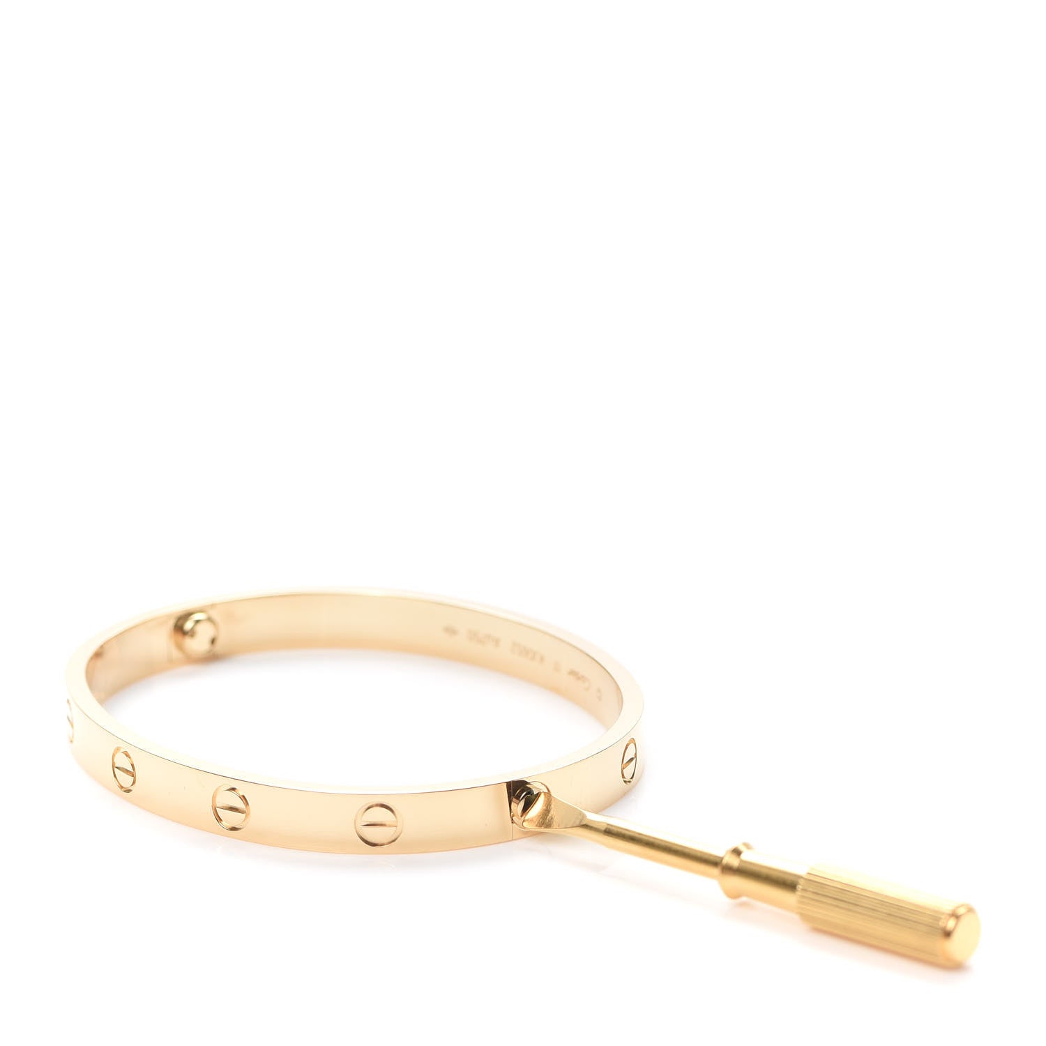Cartier 18K Yellow Gold LOVE Bracelet 17 5 of 6