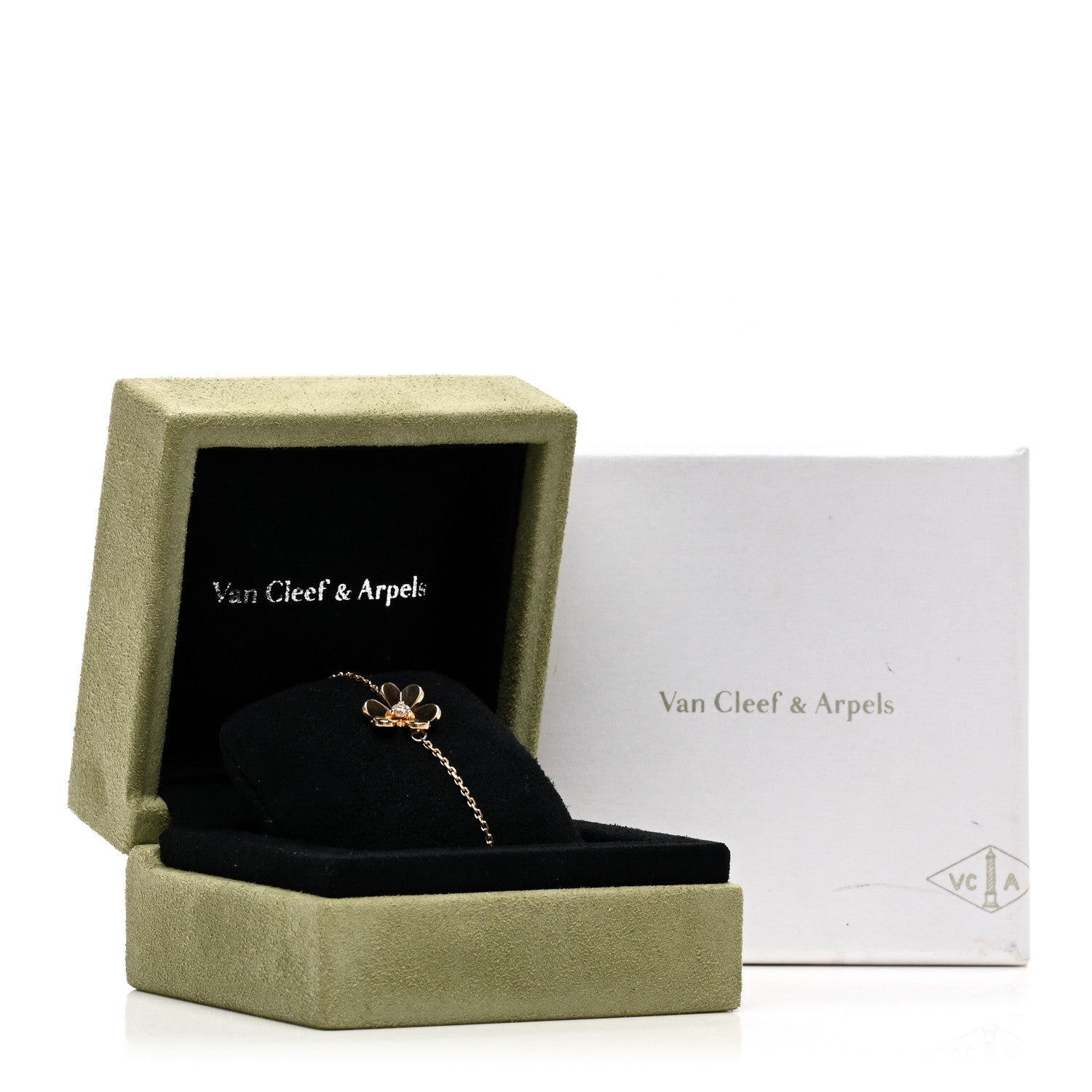 Van Cleef & Arpels 18K Yellow Gold Diamond Mini Frivole Bracelet 5 of 5