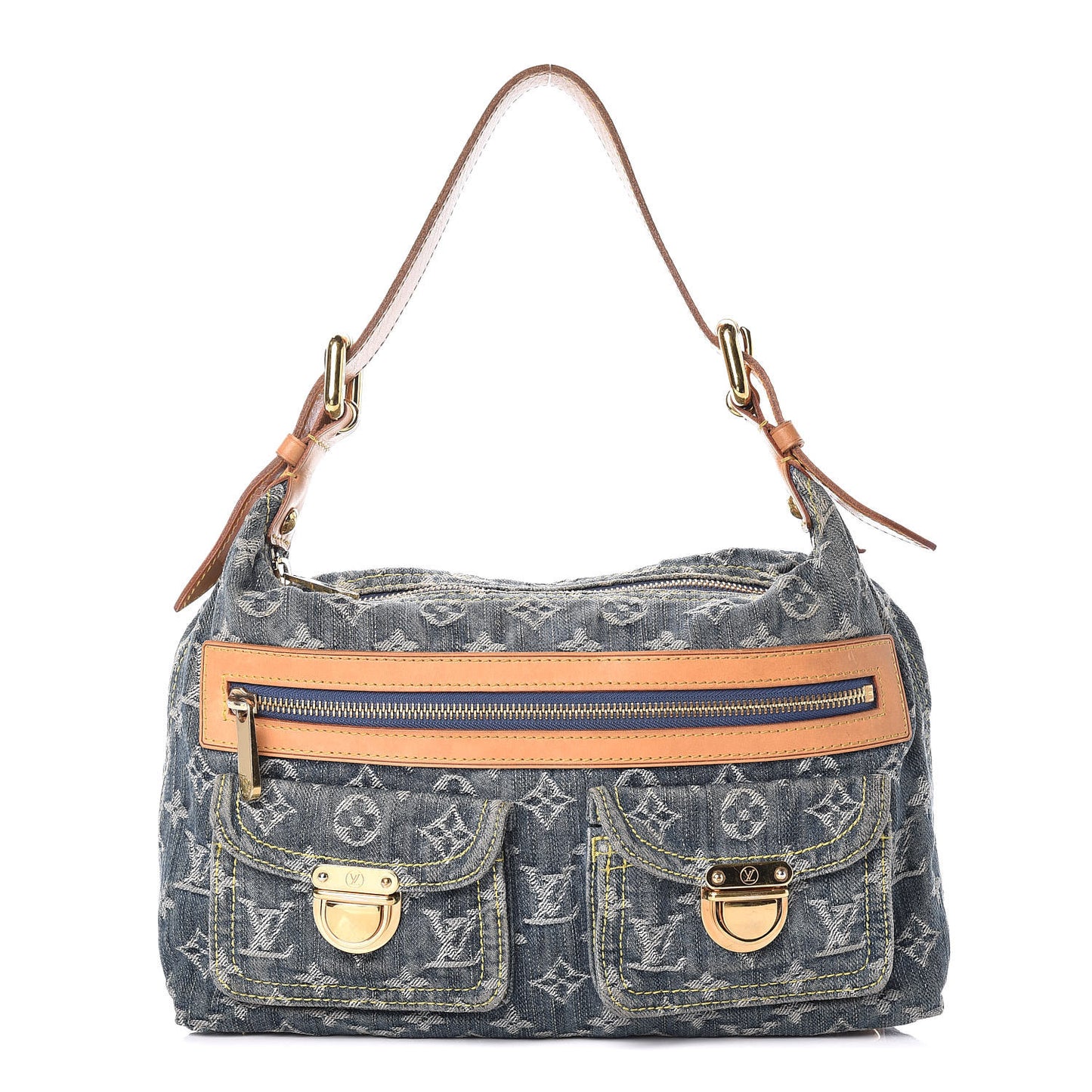 Monogram Denim Baggy PM Blue