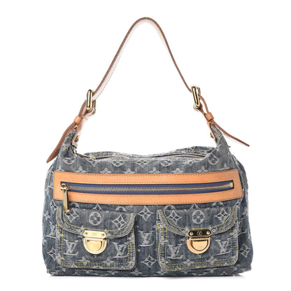 Louis Vuitton Monogram Denim Baggy PM Blue 1 of 15