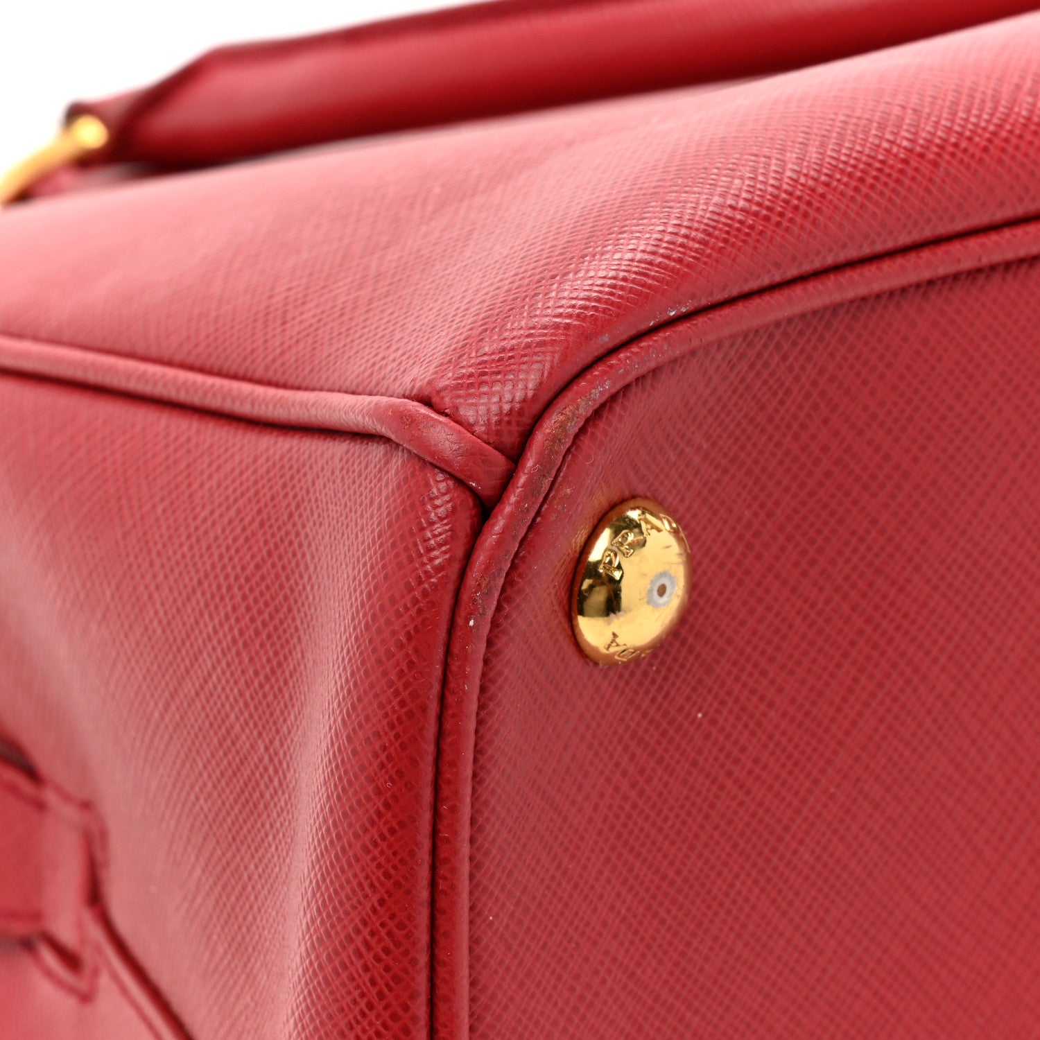 Prada Saffiano Lux Parabole Tote Fuoco 16 of 19