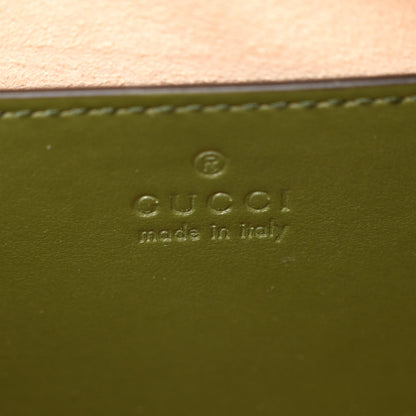Gucci Calfskin Matelasse Aria Small GG Marmont Chain Shoulder Bag Military Wood 6 of 10