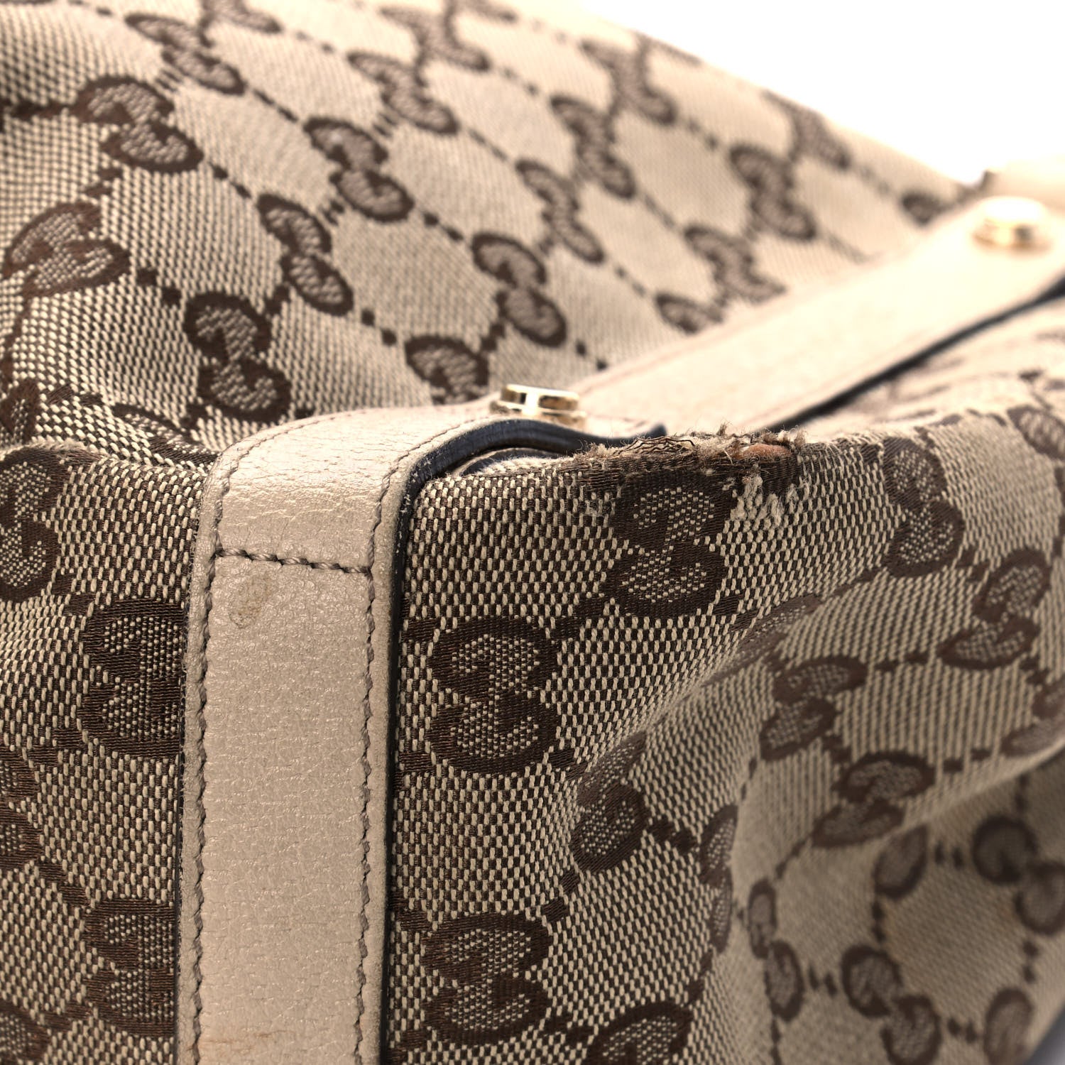 Gucci Monogram Medium Abbey Shoulder Bag Off White 11 of 14
