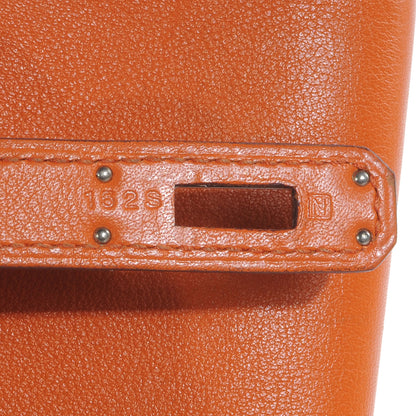 Hermes Swift Kelly Cut Clutch Pochette Orange 6 of 8