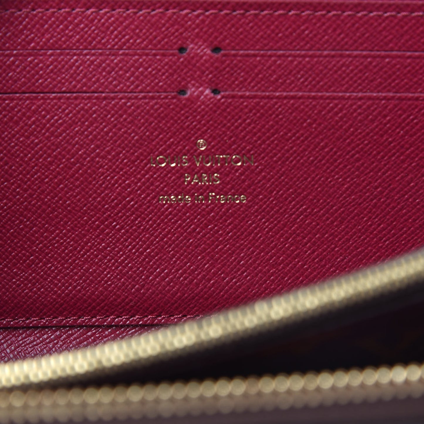Monogram Clemence Wallet Fuchsia