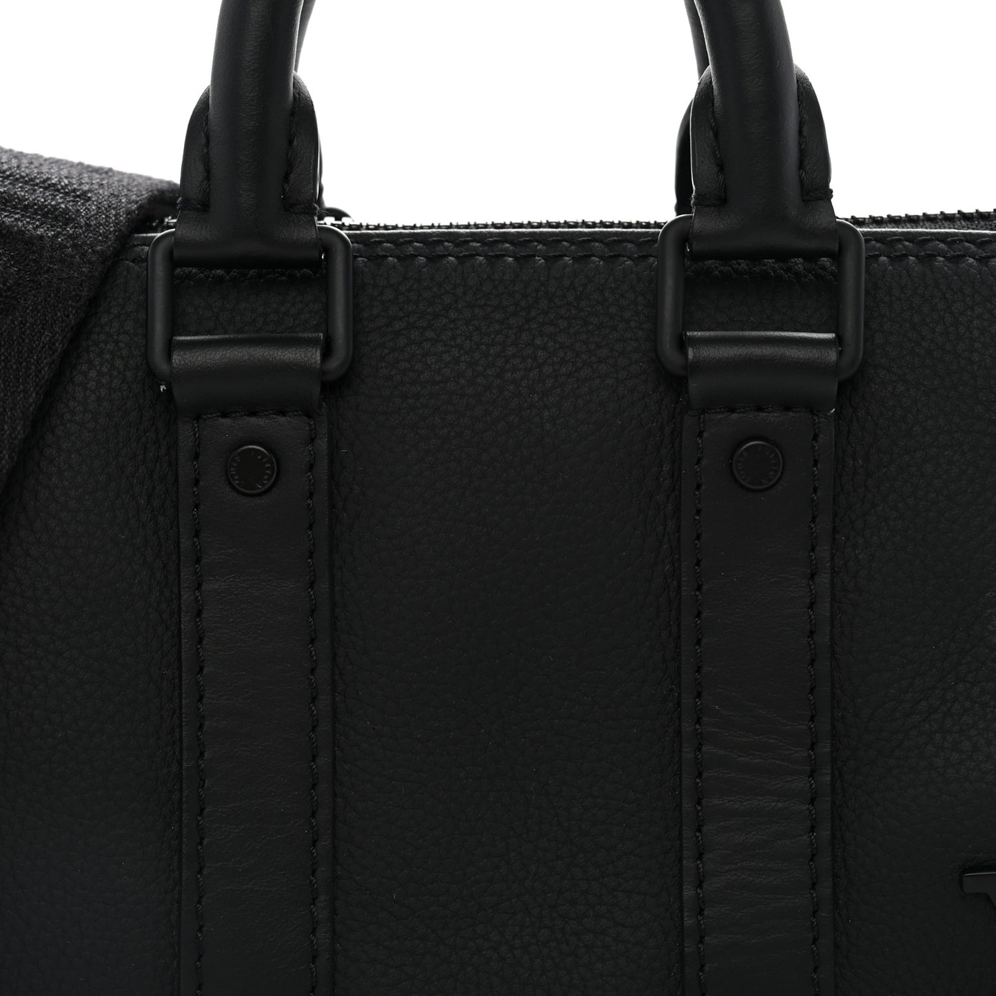 Grained Calfskin Aerogram Keepall XS Black