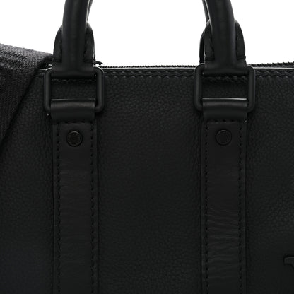 Louis Vuitton Grained Calfskin Aerogram Keepall XS Black 6 of 8