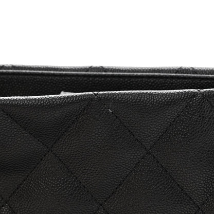 Chanel Caviar Quilted Small Shopping Tote Black 11 of 12