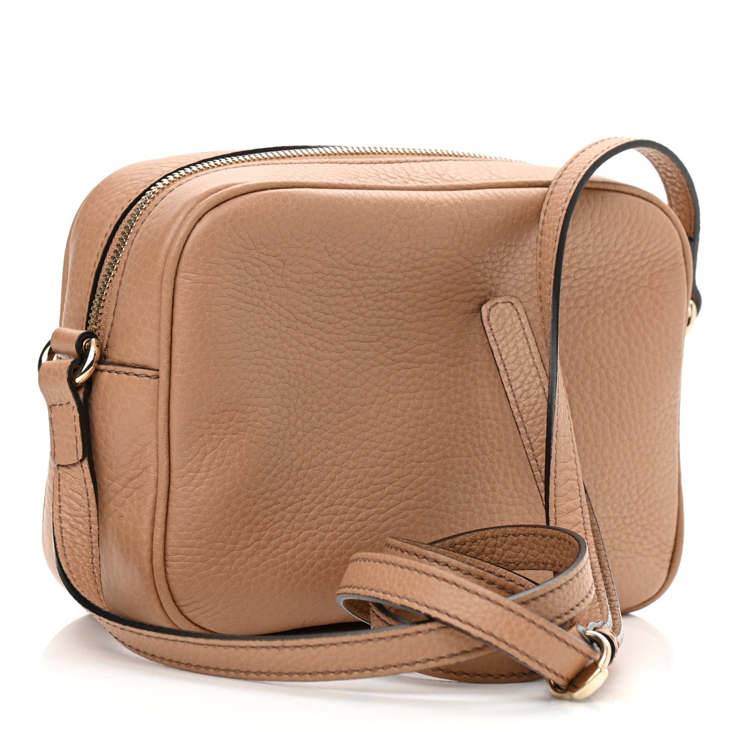 Gucci Pebbled Calfskin Small Soho Disco Bag Camelia 3 of 12