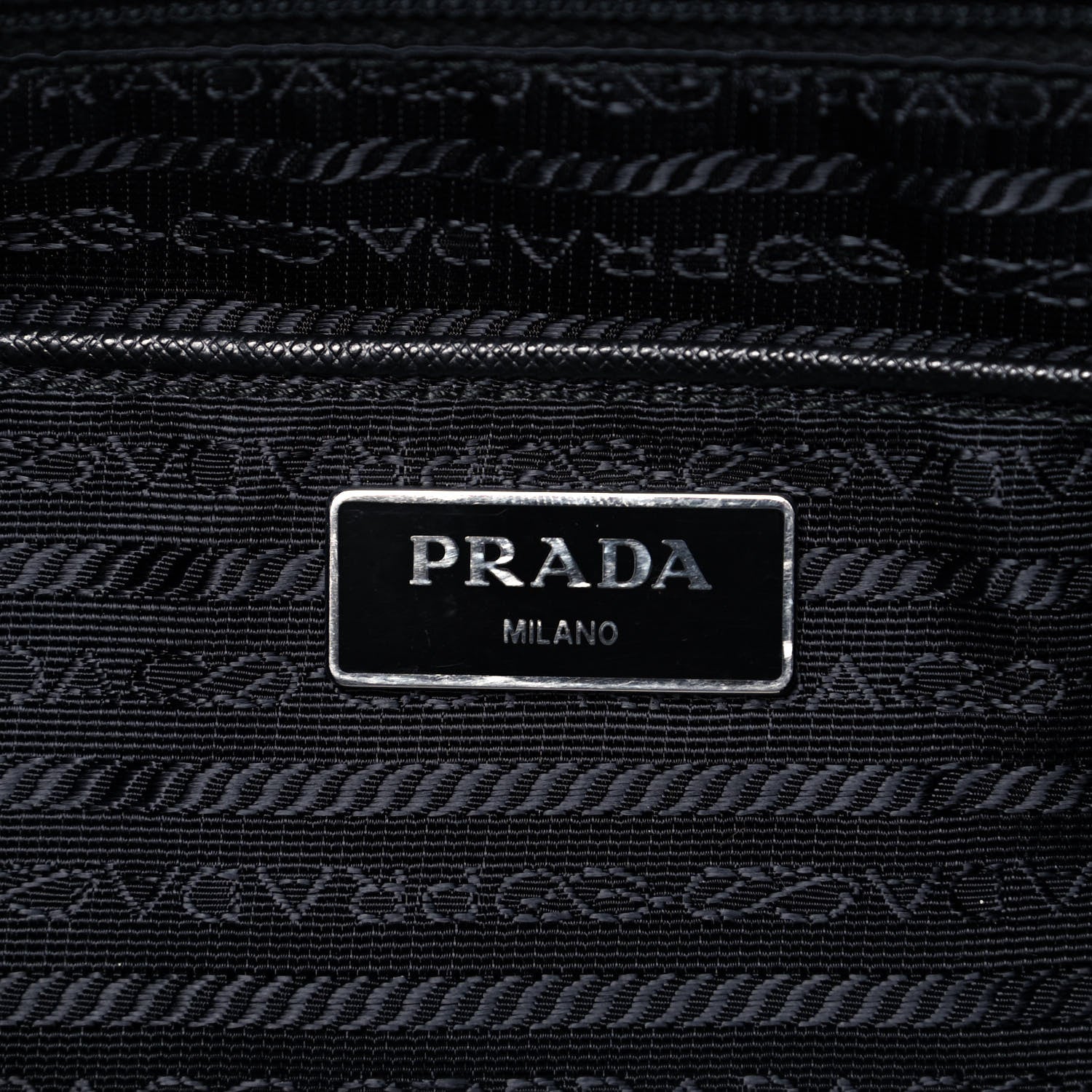 Prada Nylon Vela Messenger Bag Black 9 of 10