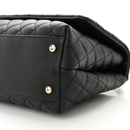 Chanel Caviar Quilted Small Coco Handle Flap Black 10 of 11