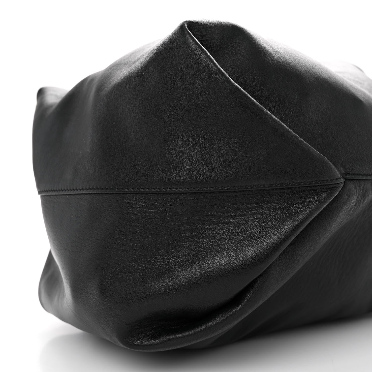Saint Laurent Lambskin Teddy Drawstring Bag Black 11 of 11