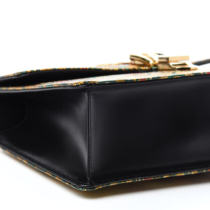 Gucci Iridescent Brocade Small Sylvie Shoulder Bag Gold 6 of 10