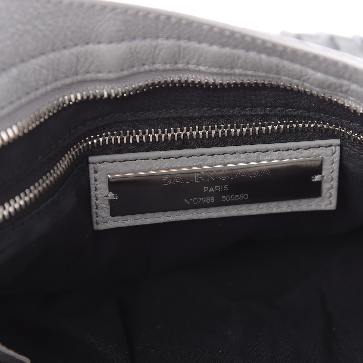 Balenciaga Agneau Classic Silver Hardware City Gris Haussmannien 8 of 10
