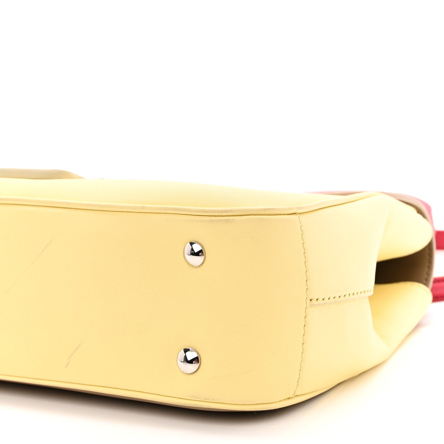 Burberry Trench Calfskin Medium DK88 Top Handle Bag Yellow Beige Red 9 of 11
