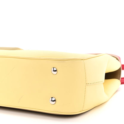 Burberry Trench Calfskin Medium DK88 Top Handle Bag Yellow Beige Red 9 of 11