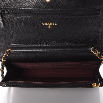 Chanel Caviar Quilted Wallet On Chain WOC Black 7 of 8