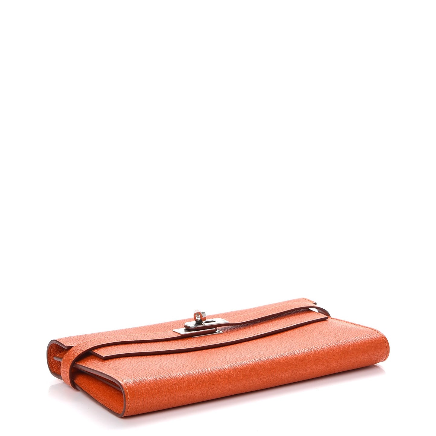 Chevre Mysore Kelly Longue Wallet Orange