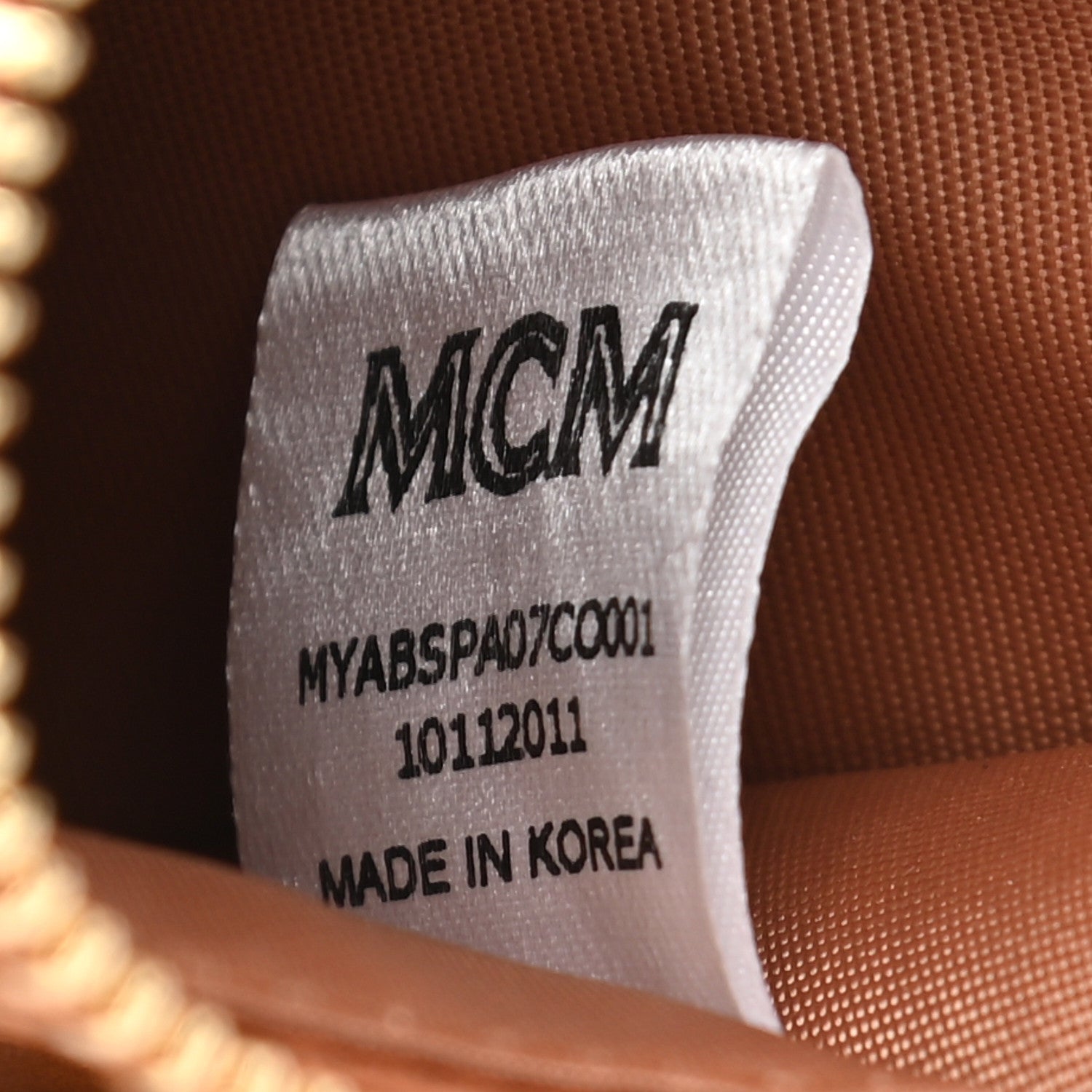 MCM Visetos Patricia Card Case Cognac 6 of 6