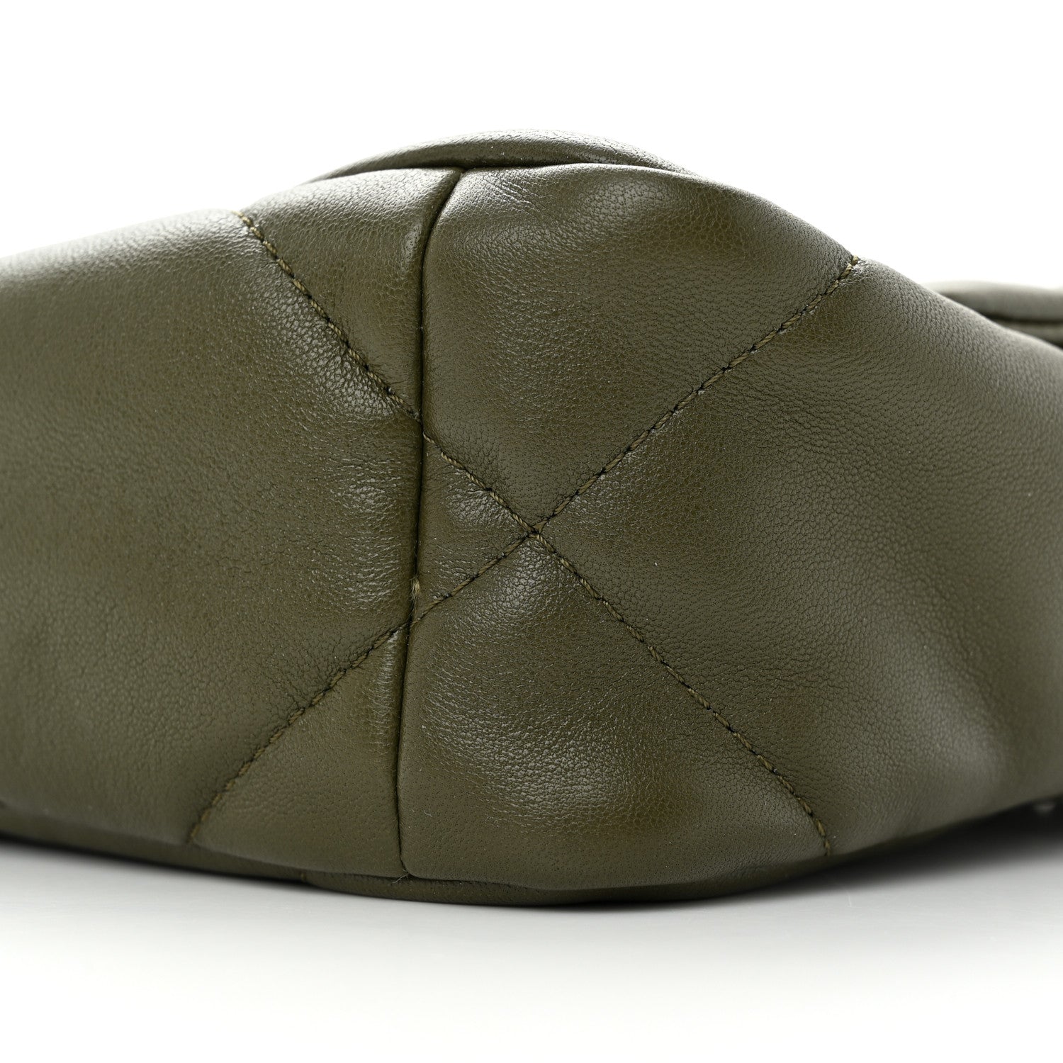 Chanel Lambskin Quilted Medium Chanel 19 Flap Khaki 10 of 11