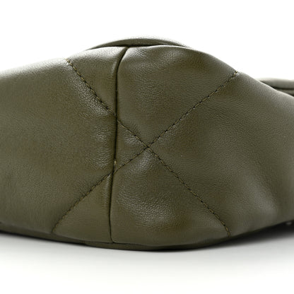 Chanel Lambskin Quilted Medium Chanel 19 Flap Khaki 10 of 11