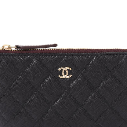 Chanel Caviar Quilted Small Cosmetic Case Black 9 of 10