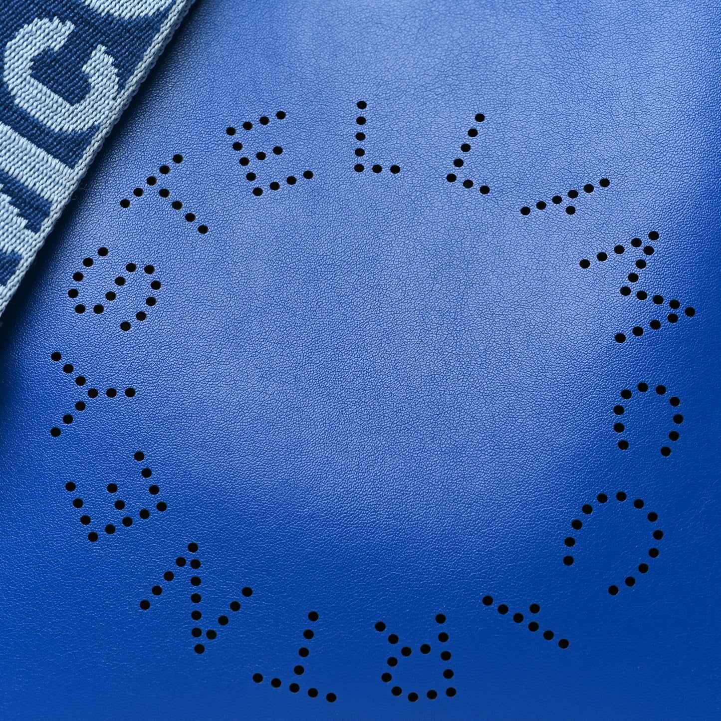Eco Alter Nappa Perforated Logo Crossbody Blue