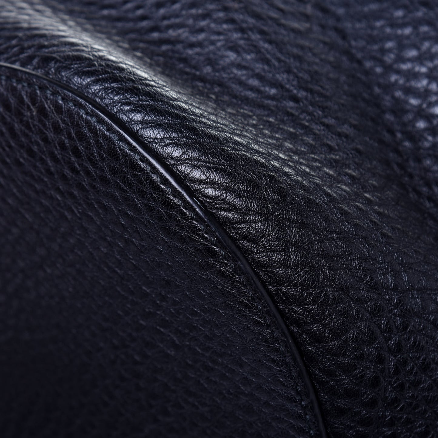 Pebbled Calfskin Miss Bamboo Bucket Bag Black
