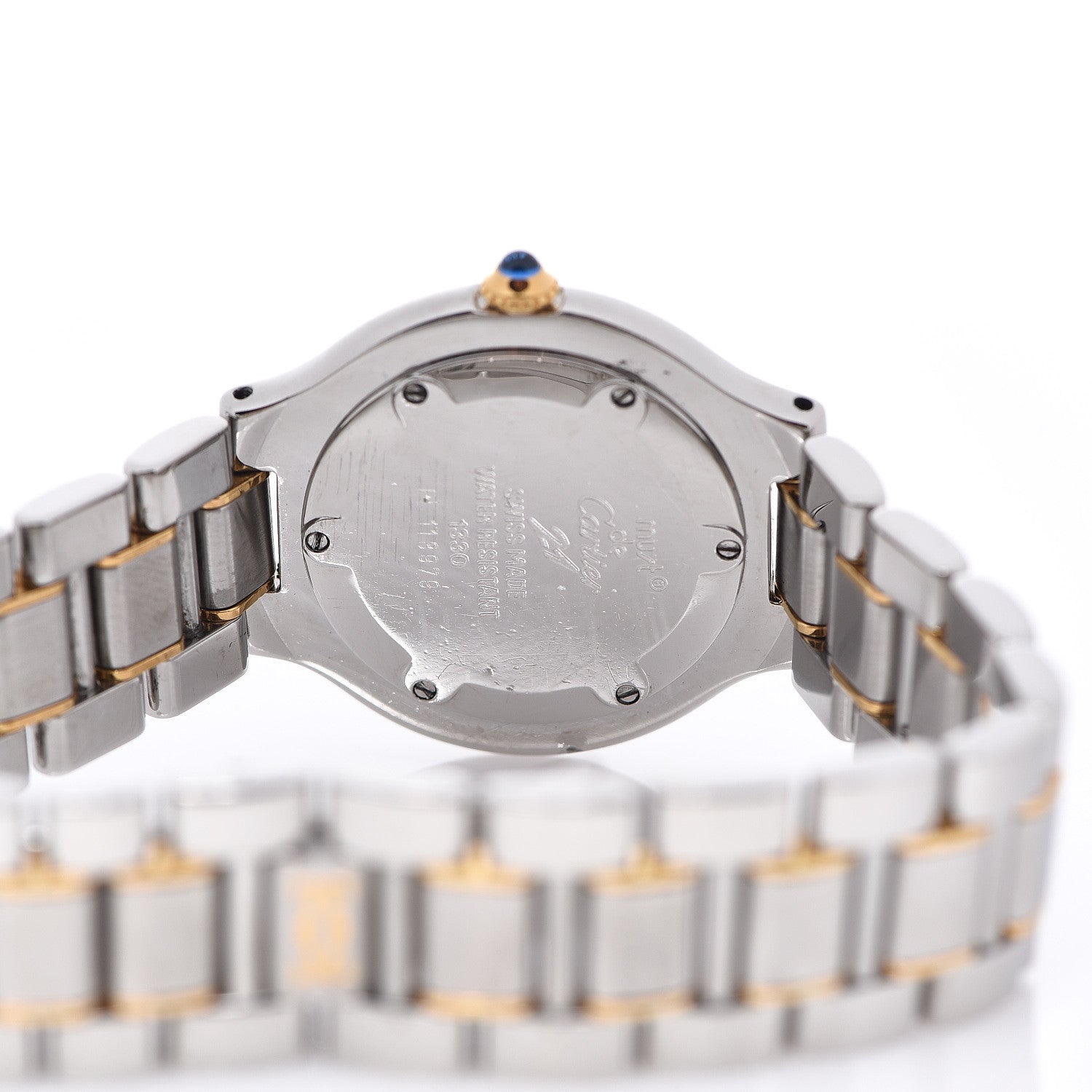 Cartier Stainless Steel 18K Yellow Gold 31mm Must De 21 Quartz Watch 4 of 4