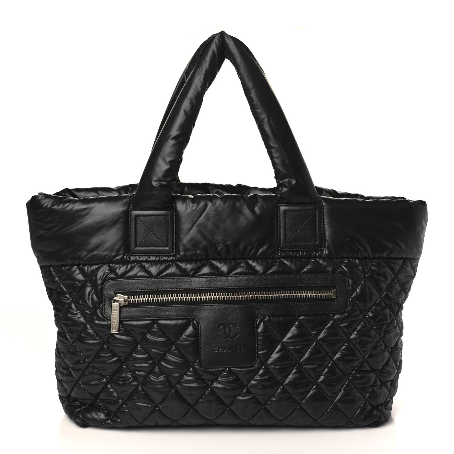 Chanel Nylon Quilted Large Coco Cocoon Tote Black 1 of 9