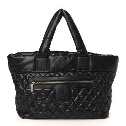 Chanel Nylon Quilted Large Coco Cocoon Tote Black 1 of 9