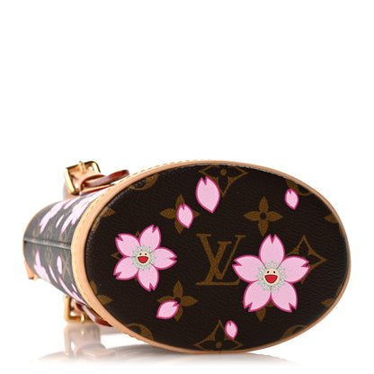 Louis Vuitton LV X TM Monogram Cherry Blossom Nano Bucket Sakura Brown 4 of 10