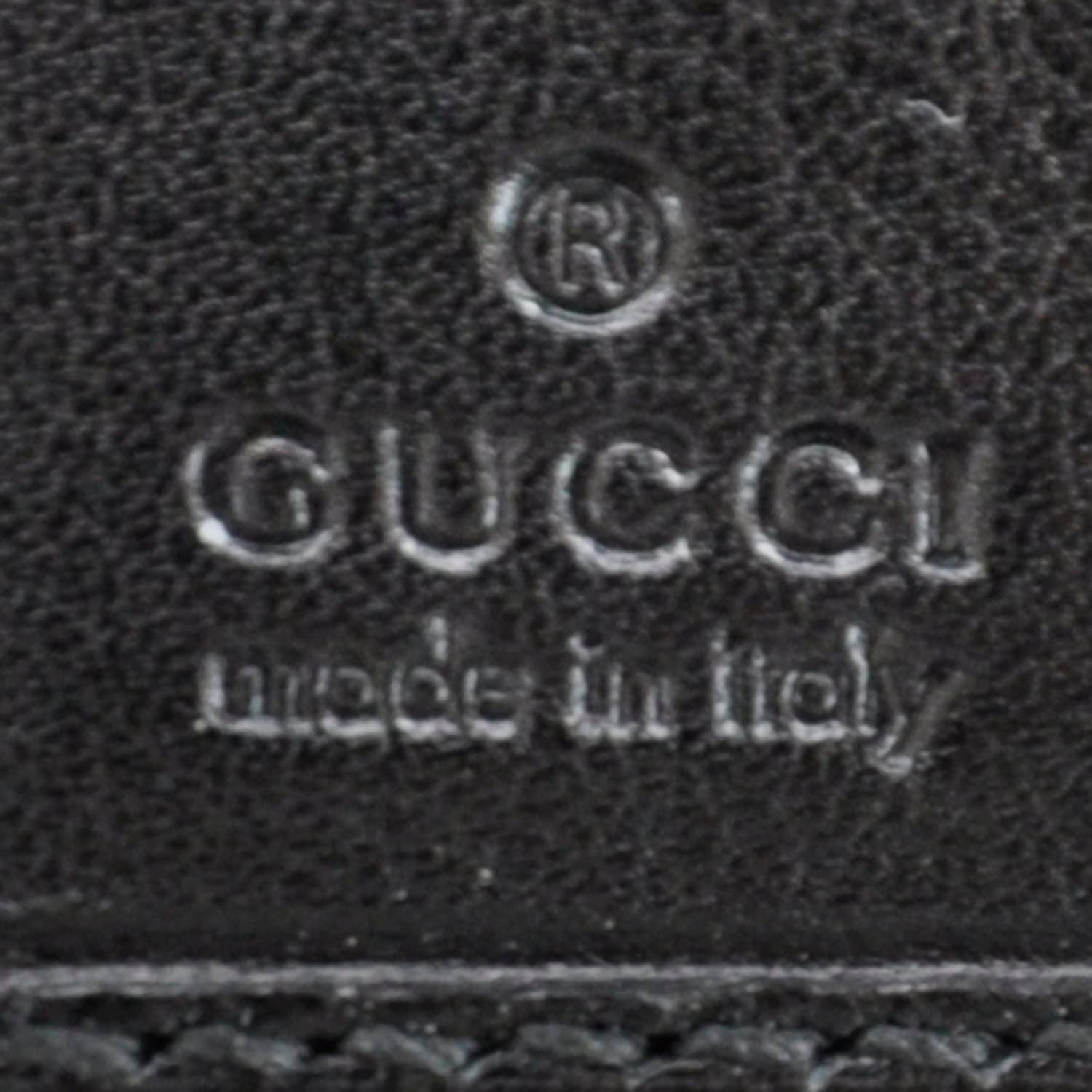 Gucci Leather Compact Britt Wallet Black 5 of 7