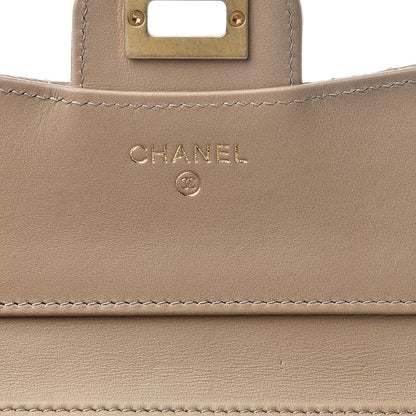 Chanel Metallic Calfskin Quilted 2.55 Reissue Compact Flap Wallet Gold 5 of 9