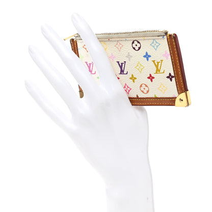 Louis Vuitton Monogram Multicolor Key Pouch White 2 of 8