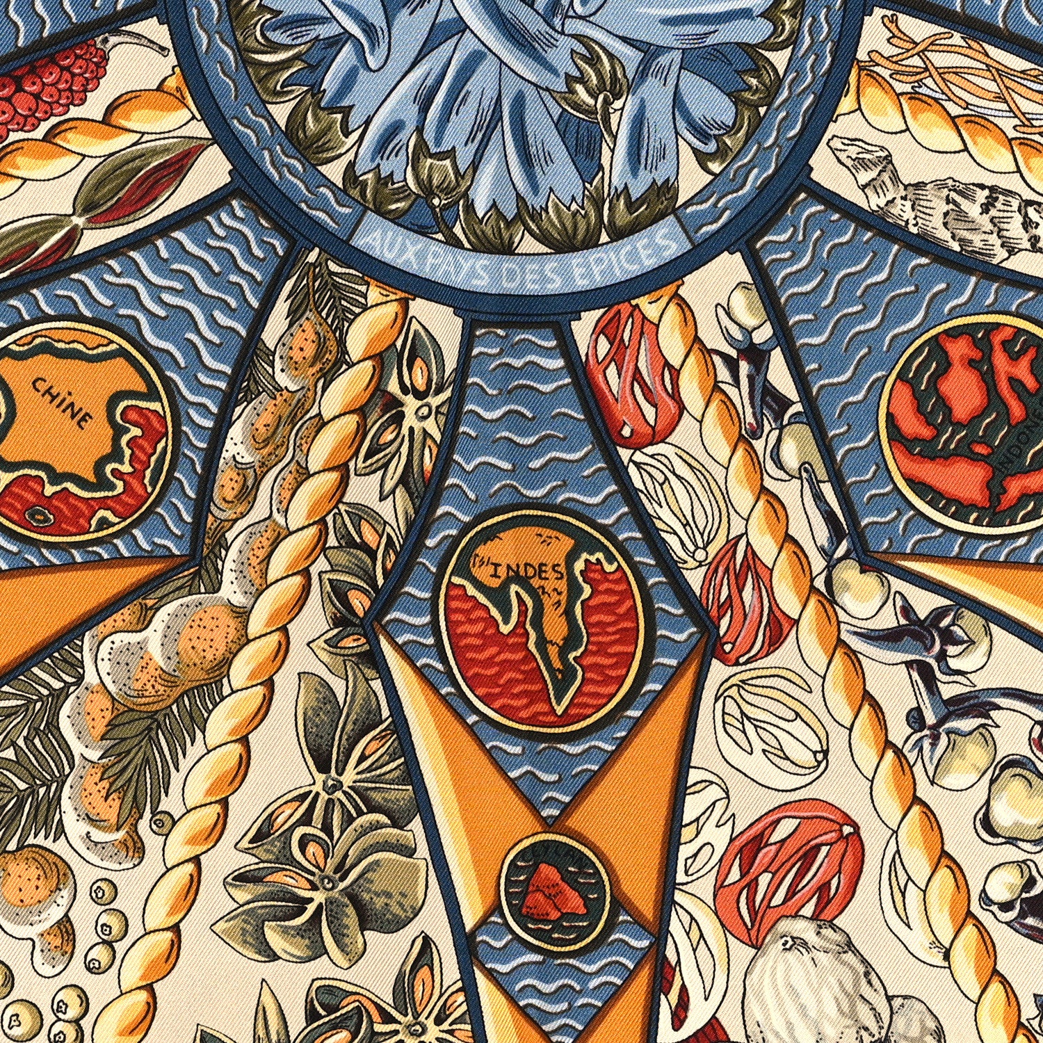 Hermes Silk Aux Pays Des Epices Scarf 90 5 of 5